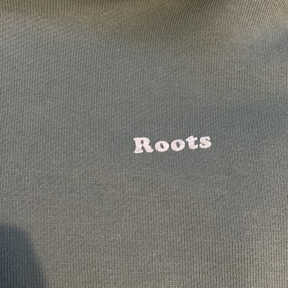 Roots sage green lightly worn hoodie - Picture 5 of 6